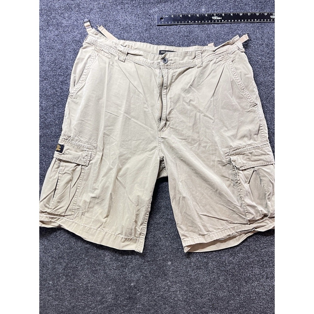 Vintage Polo Jeans Company Mens Shorts 38 Khaki Military Surplus Cargo